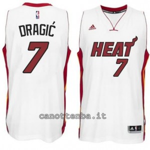 canotta goran dragic #7 miami heat 2014-2015 bianca