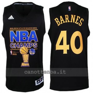 canotta harrison barnes #40 golden state warriors campioni 2014-15 nero