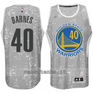 canotta harrison barnes #40 golden state warriors lights grigio