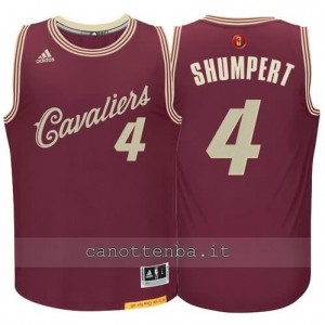 canotta iman shumpert #4 cleveland cavaliers natale 2015 resso