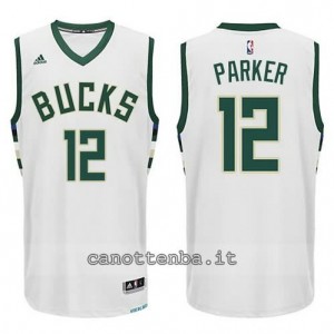 canotta jabari parker #12 milwaukee bucks 2015-2016 bianca