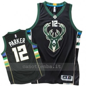 canotta jabari parker #12 milwaukee bucks 2015-2016 nero