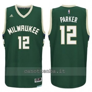 canotta jabari parker #12 milwaukee bucks 2015-2016 verde