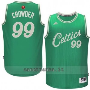 canotta jae crowder #99 boston celtics natale 2015 verde