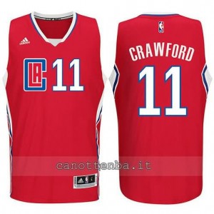 canotta jamal crawford #11 los angeles clippers 2015-2016 rosso