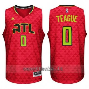 canotta jeff teague #0 atlanta hawks 2015-2016 rosso