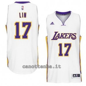 canotta jeremy lin #17 los angeles lakers 2014-2015 bianca