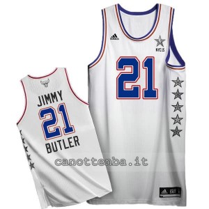 canotta jimmy butler #21 nba all star 2015 bianca