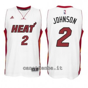 canotta joe johnson #2 miami heat 2014-2015 bianca