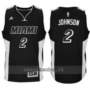 canotta joe johnson #2 miami heat 2014-2015 nero