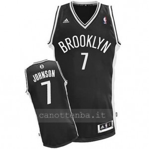 canotta joe johnson #7 brooklyn nets revolution 30 nero