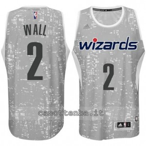 canotta john wall #2 washington wizards lights grigio