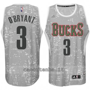 canotta johny o'bryant #3 milwaukee bucks lights grigio