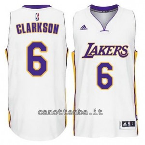 canotta jordan clarkson #6 los angeles lakers 2014-2015 bianca