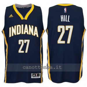 canotta jordan hill #27 indiana pacers 2014-2015 blu