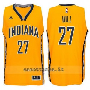 canotta jordan hill #27 indiana pacers 2014-2015 giallo
