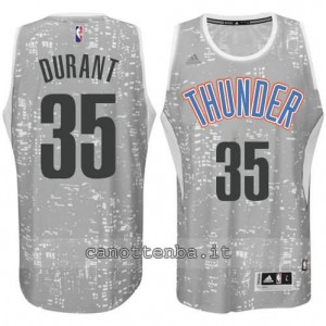 canotta kevin durant #35 oklahoma city thunder lights grigio