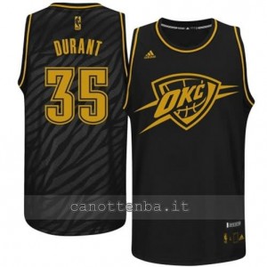 canotta kevin durant #35 oklahoma city thunder moda nero