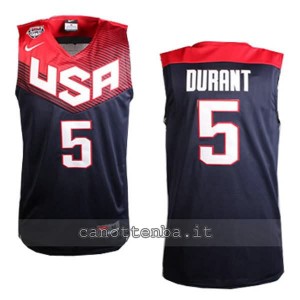 canotta kevin durant #5 nba usa 2014 nero