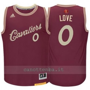 canotta kevin love #0 cleveland cavaliers natale 2015 resso