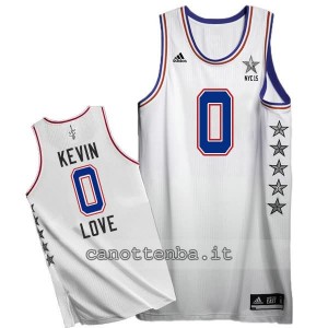 canotta kevin love #0 nba all star 2015 bianca