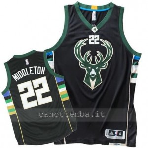 canotta khris middleton #22 milwaukee bucks 2015-2016 nero