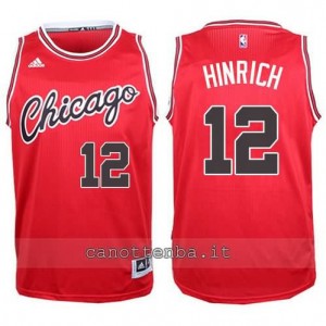 canotta kirk hinrich #12 chicago bulls 2015-2016 rosso