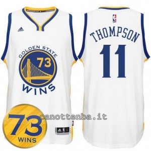 canotta klay thompson #11 golden state warriors 73 wins 2016 bianca