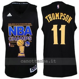 canotta klay thompson #11 golden state warriors campioni 2014-15 nero