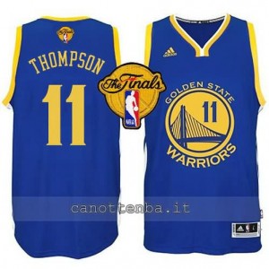 canotta klay thompson #11 golden state warriors finale 2015 blu