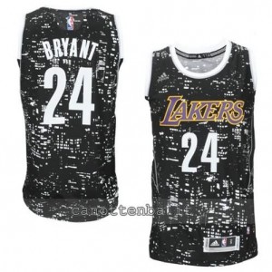 canotta kobe bryant #24 los angeles lakers lights nero