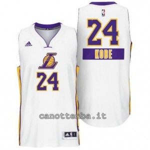 canotta kobe bryant #24 los angeles lakers natale 2014 bianca