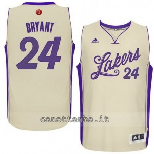 canotta kobe bryant #24 los angeles lakers natale 2015 giallo