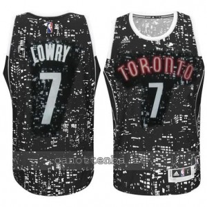 canotta kyle lowry #7 toronto raptors lights nero