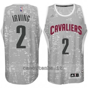 canotta kyrie irving #2 cleveland cavaliers lights grigio