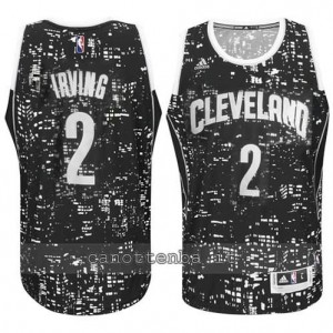 canotta kyrie irving #2 cleveland cavaliers lights nero