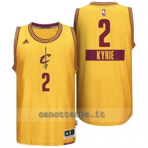 canotta kyrie irving #2 cleveland cavaliers natale 2014 giallo