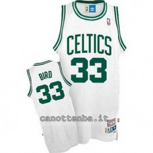 canotta larry bird #33 boston celtics classico bianca
