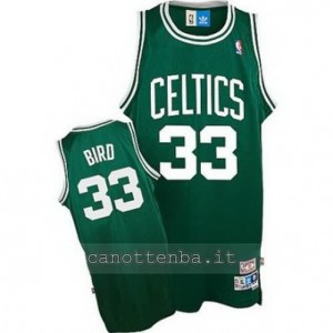 canotta larry bird #33 boston celtics classico verde