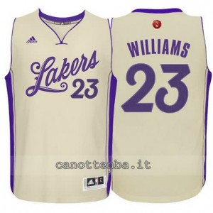 canotta lou williams #23 los angeles lakers natale 2015 giallo