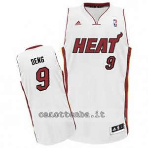 canotta luol deng #9 miami heat revolution 30 bianca