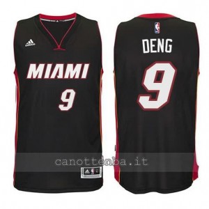 canotta luol deng #9 miami heat revolution 30 nero
