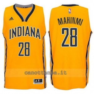 canotta mahinmi #28 indiana pacers 2014-2015 giallo
