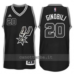 canotta manu ginobili #20 san antonio spurs 2015-2016 nero