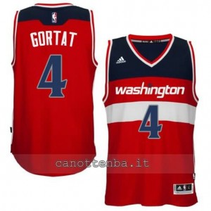 canotta marcin gortat #4 washington wizards 2014-2015 rosso