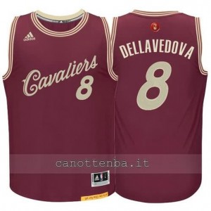 canotta matthew dellavedova #8 cleveland cavaliers natale 2015 resso