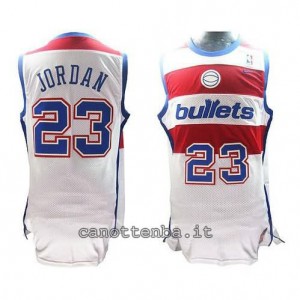 canotta michael jordan #23 washington wizards retro bianca