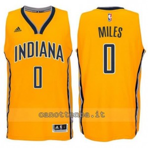 canotta miles #0 indiana pacers 2014-2015 giallo