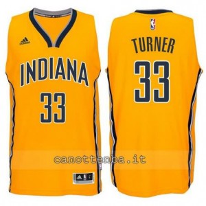 canotta myles turner #33 indiana pacers 2014-2015 giallo