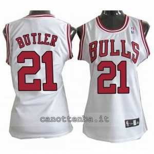 canotta basket donna chicago bulls jimmy butler #21 bianca